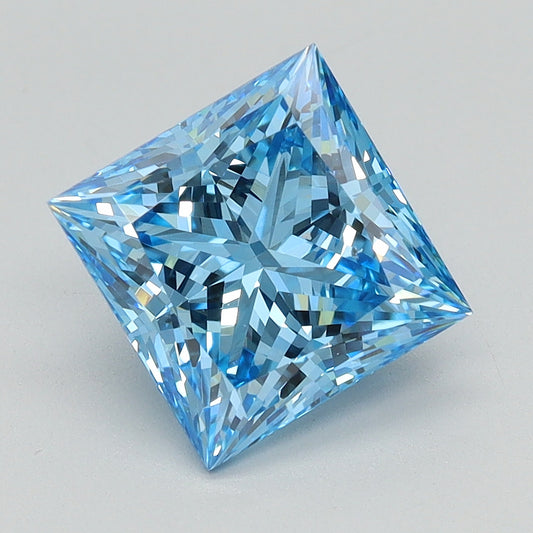 2.08 CT Princess Diamond BLUE VS1