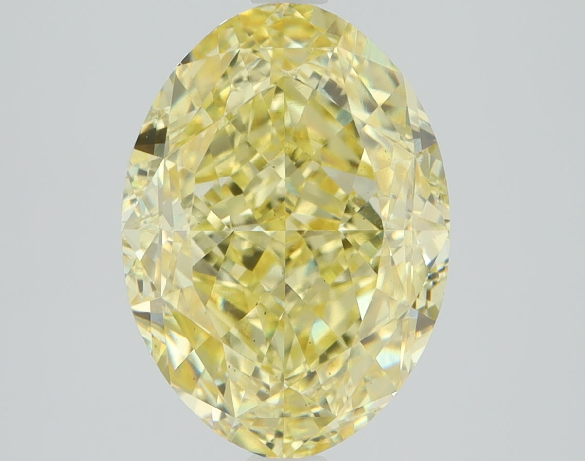 2.62 CT Oval Diamond YELLOW VS1