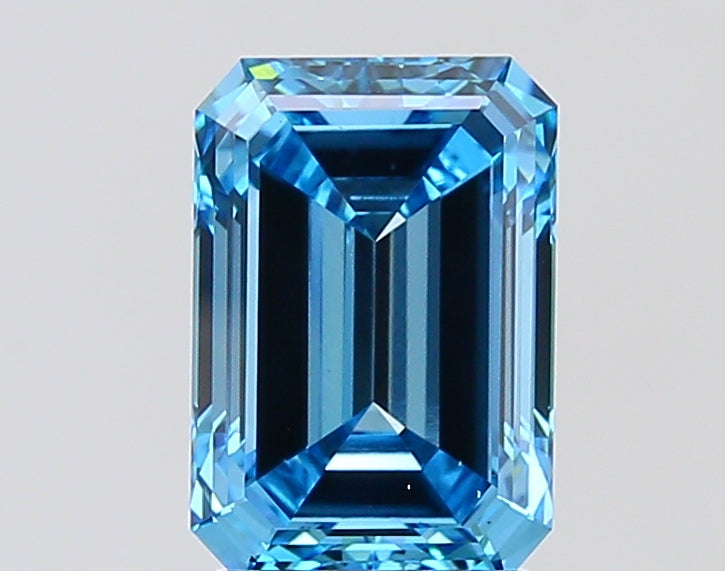 2.62 CT Emerald Diamond BLUE VS1