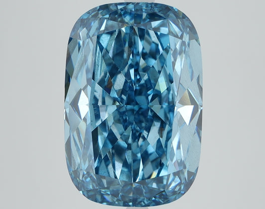 5.53 CT Cushion Diamond BLUE VS2