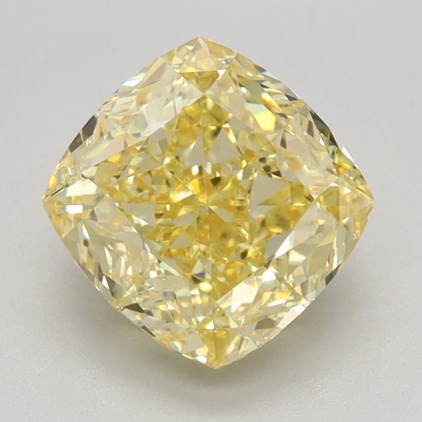 2.46 CT Cushion Diamond YELLOW VS1
