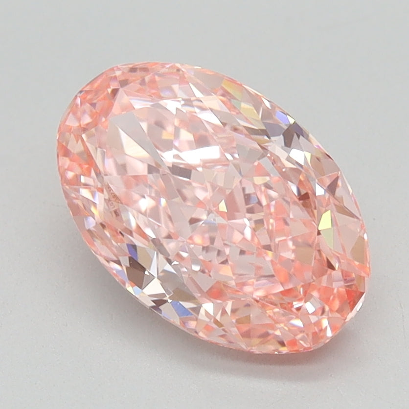 1.6 CT Oval Diamond PINK VVS2
