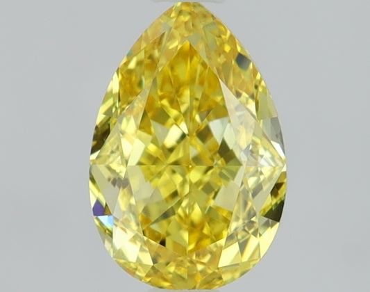 1 CT Pear Diamond YELLOW VS1