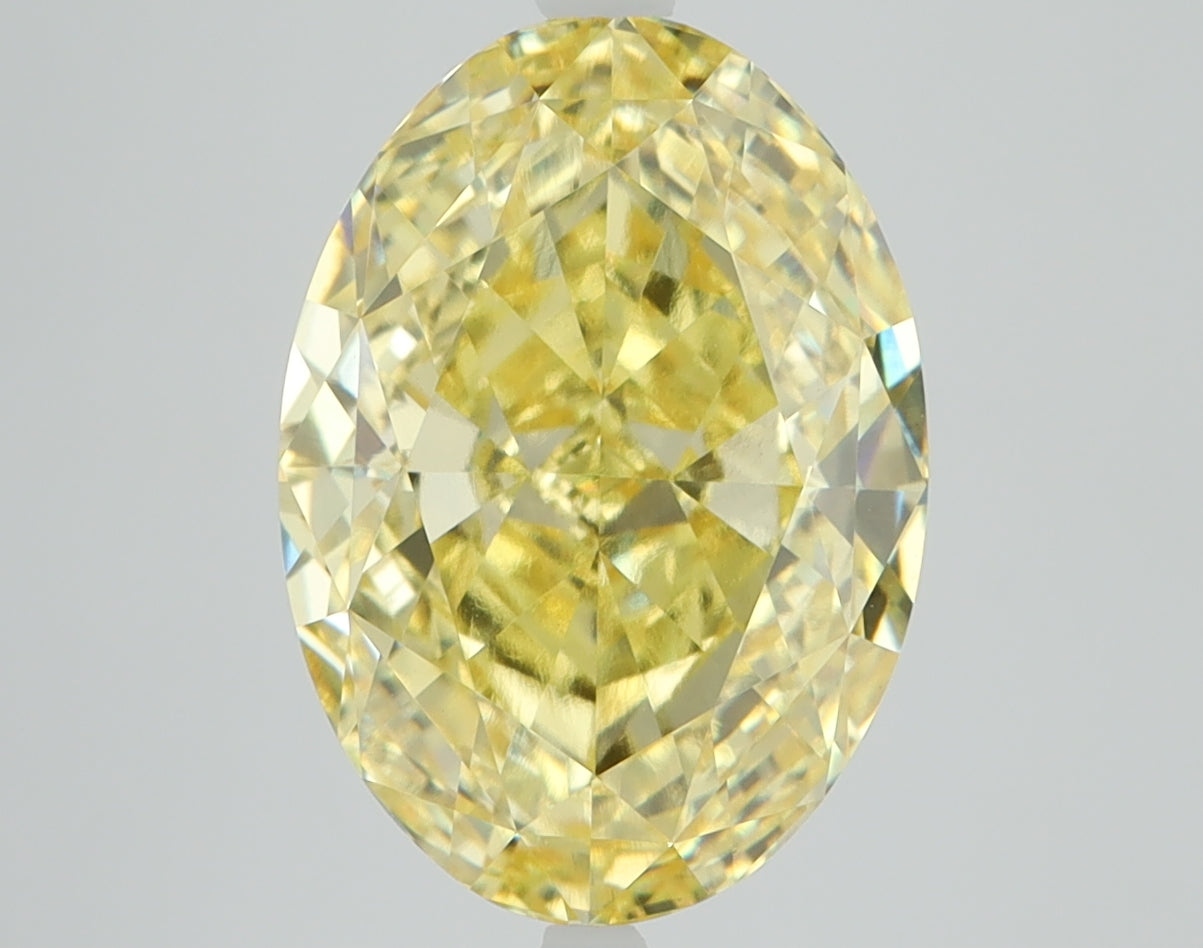5.03 CT Oval Diamond YELLOW VVS2