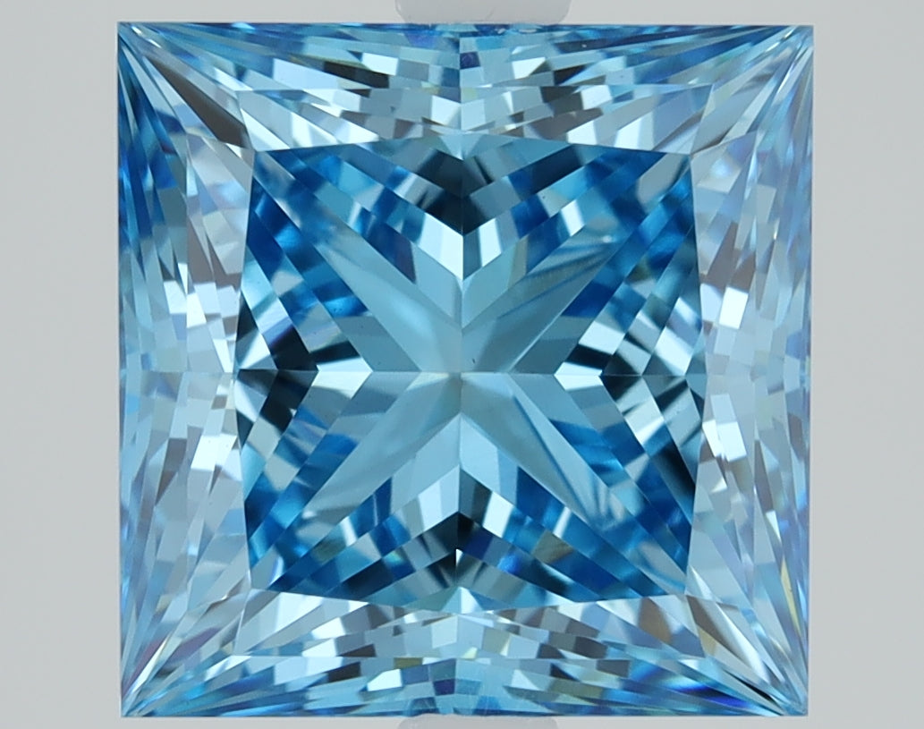 3.05 CT Princess Diamond BLUE VVS2