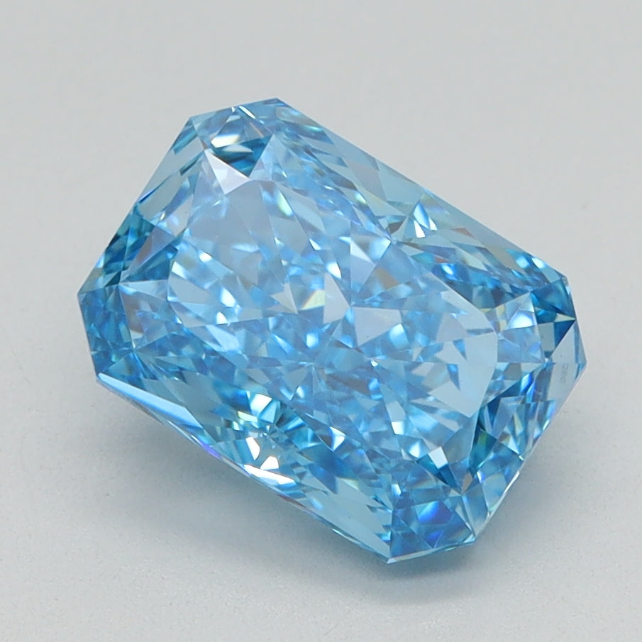1.98 CT Radiant Diamond BLUE VVS2