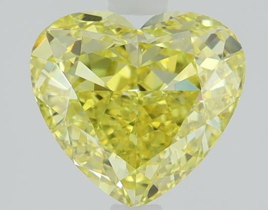 1.5 CT Heart Diamond YELLOW VS1