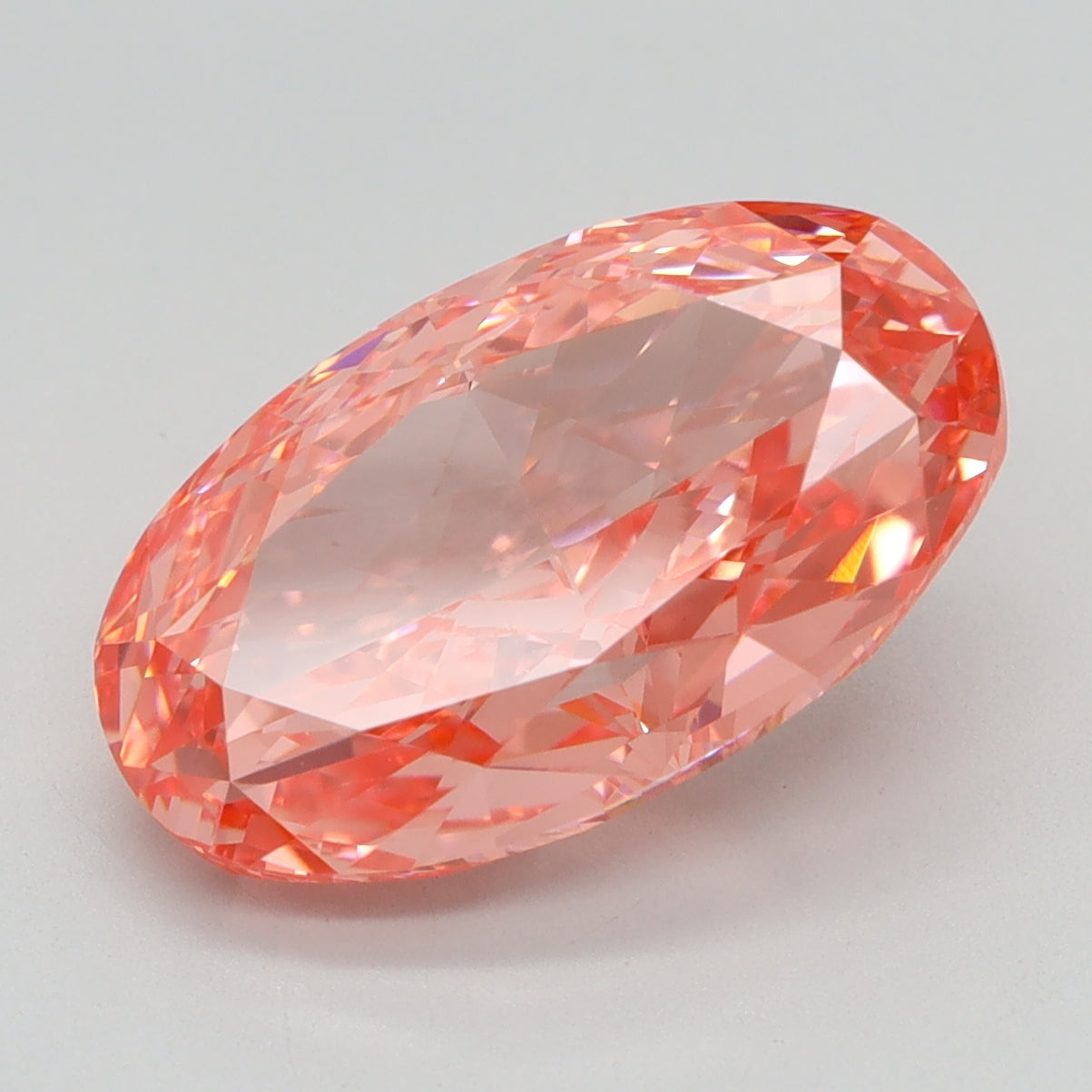 4.37 CT Oval Diamond PINK VVS2