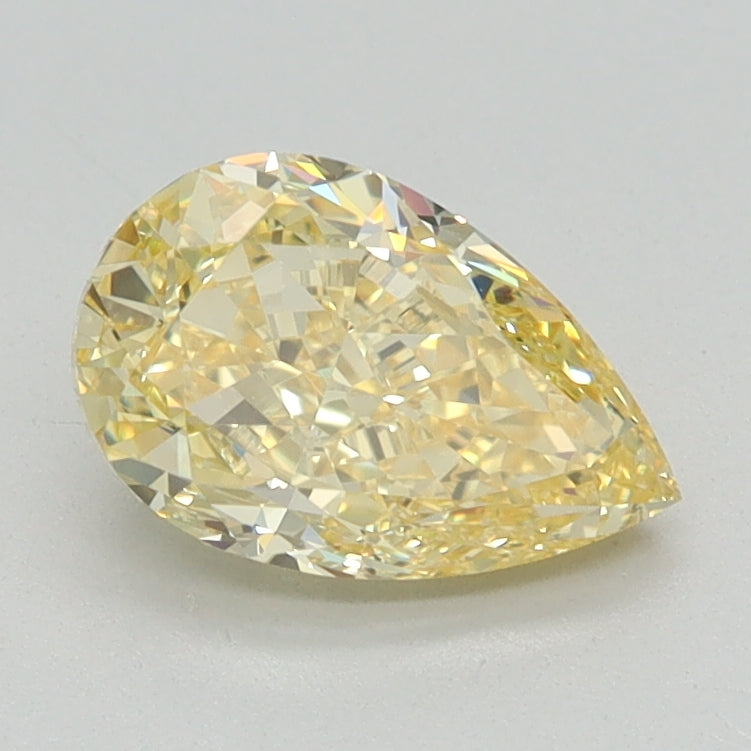1.01 CT Pear Diamond YELLOW VVS2
