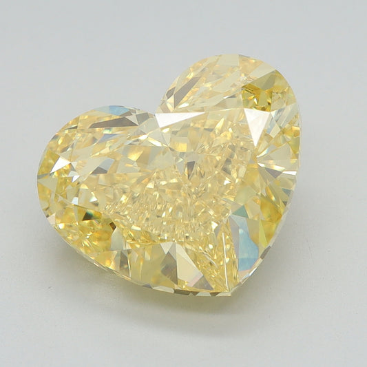 5.06 CT Heart Diamond YELLOW VS1