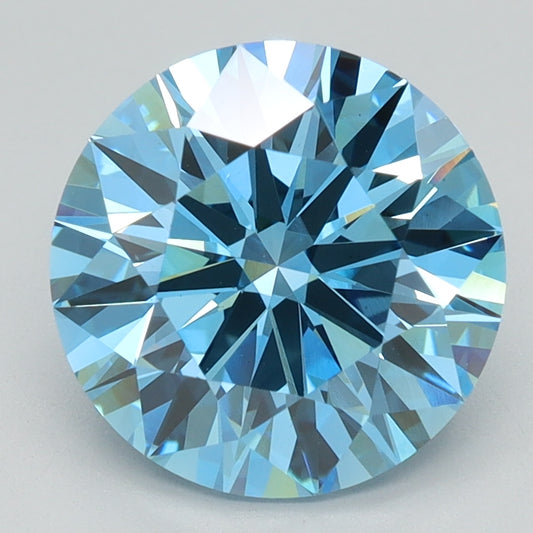 2.85 CT Round Diamond BLUE VS1