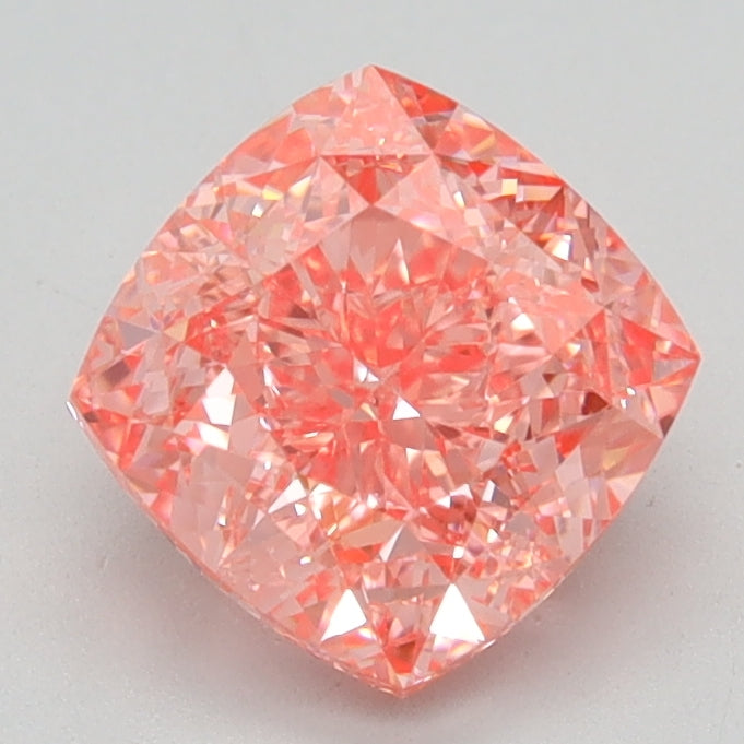 1.5 CT Cushion Diamond PINK VVS2