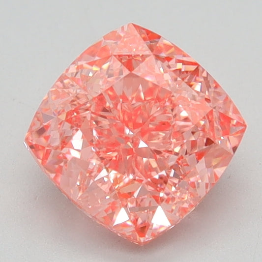 1.5 CT Cushion Diamond PINK VVS2