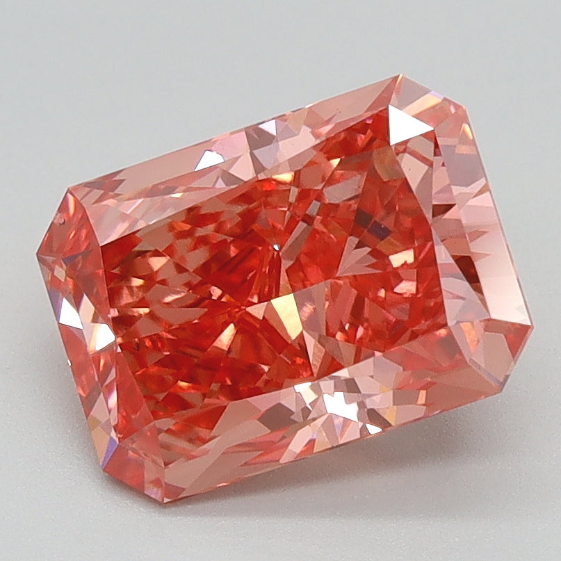 2.12 CT Radiant Diamond PINK VS2