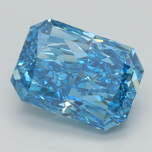 1.5 CT Radiant Diamond BLUE VVS2