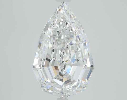 3.08 CT Pear step Diamond E VVS2