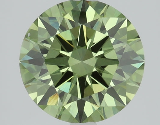 2.08 CT Round Diamond GREEN VS1