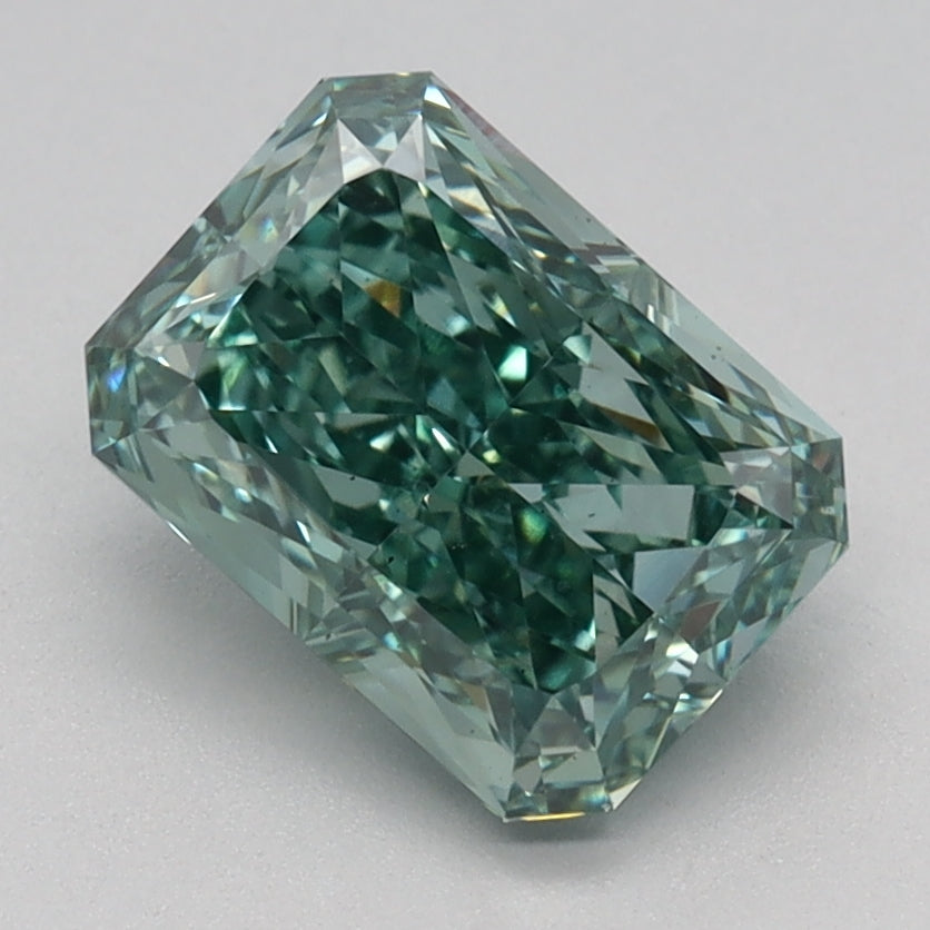 1.64 CT Radiant Diamond GREEN VS2