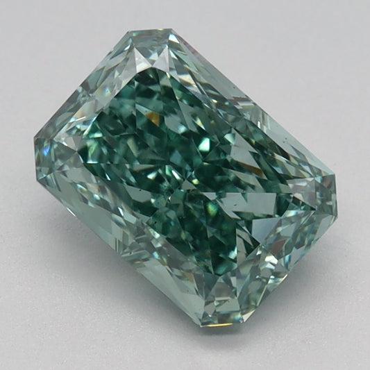 1.64 CT Radiant Diamond GREEN VS2