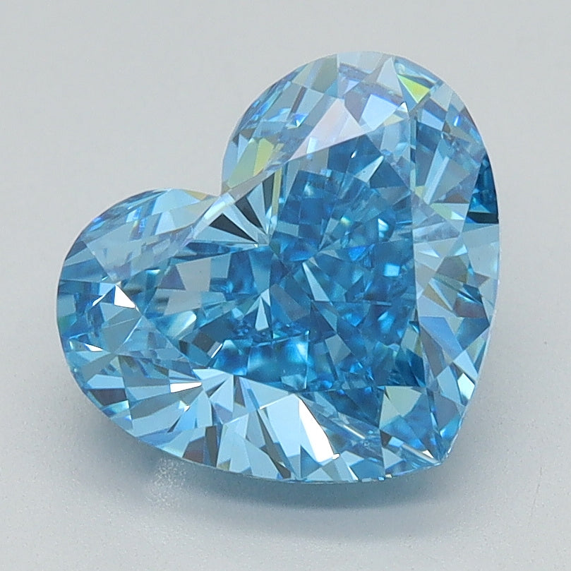 2.08 CT Heart Diamond BLUE VS1