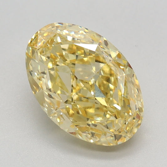 2.24 CT Oval Diamond YELLOW VVS2