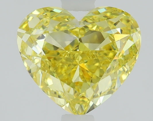 1.25 CT Heart Diamond YELLOW VS1