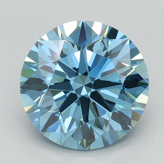 2.01 CT Round Diamond BLUE VS1