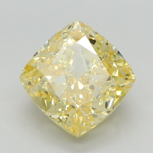 3.06 CT Cushion Diamond YELLOW VVS2