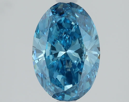 1.1 CT Oval Diamond BLUE VS2