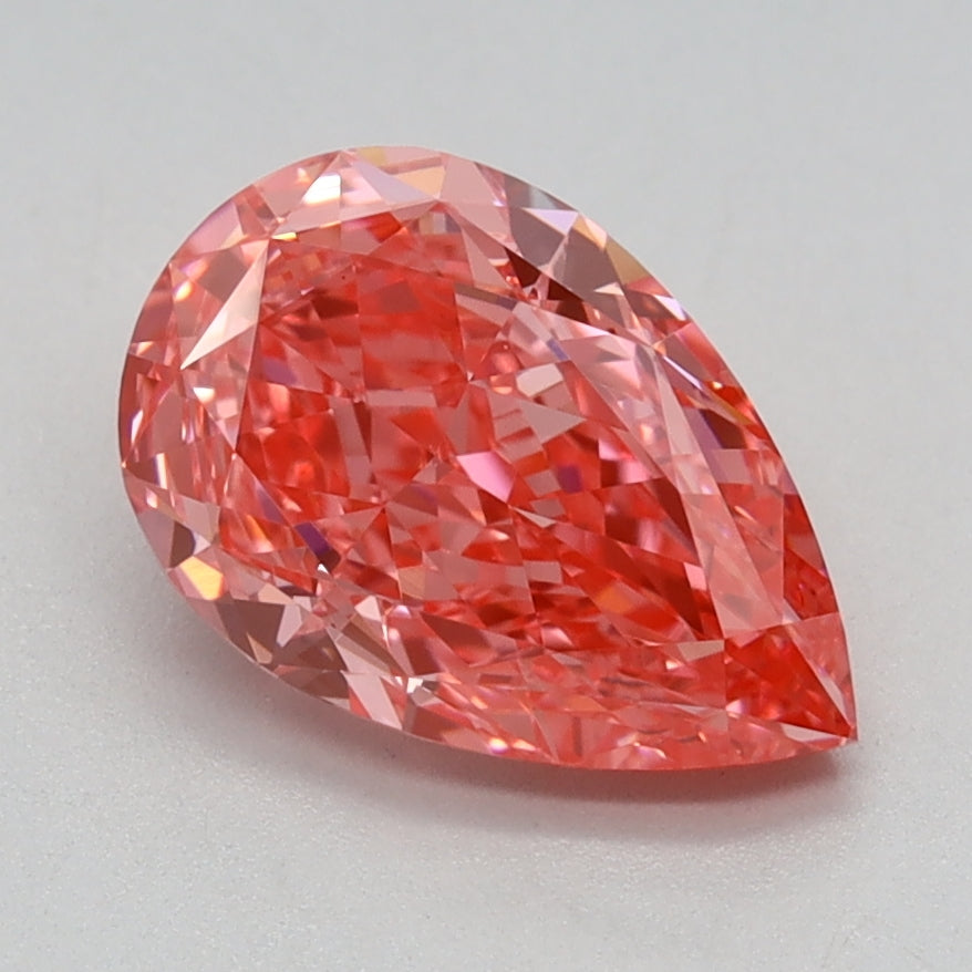 1.41 CT Pear Diamond PINK VVS2