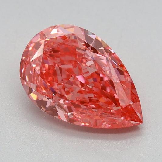 1.41 CT Pear Diamond PINK VVS2