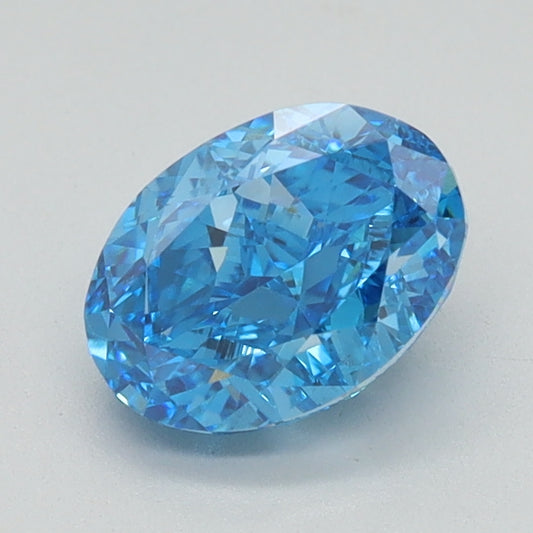 1.12 CT Oval Diamond BLUE VS1