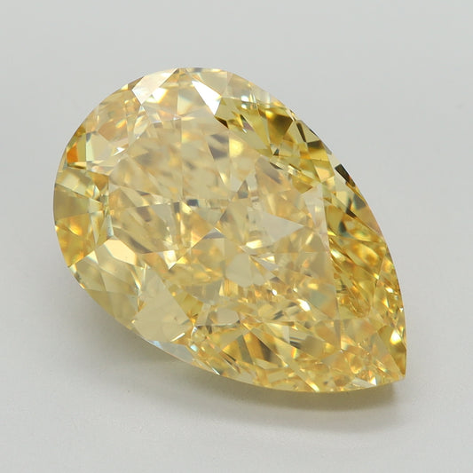 8.07 CT Pear Diamond YELLOW VS1