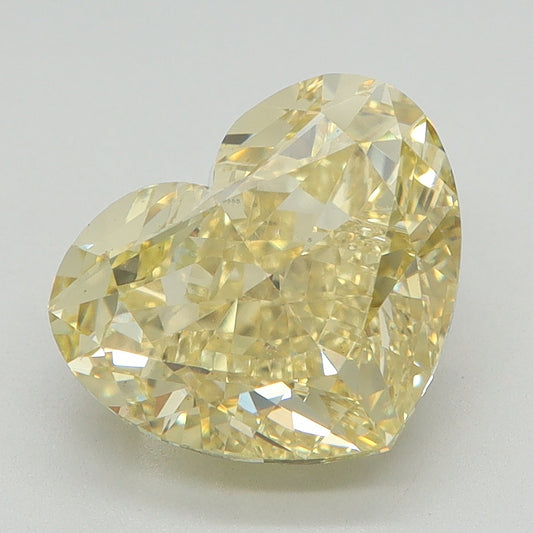 3.01 CT Heart Diamond YELLOW VS2