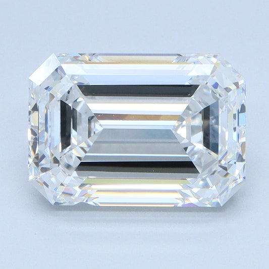 3.01 CT Emerald Diamond D VVS2