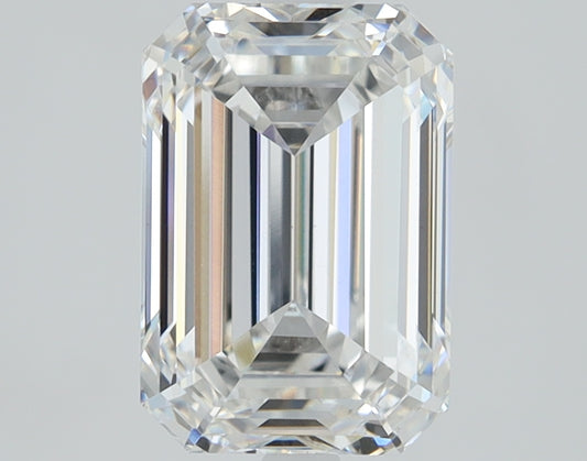 2.06 CT Emerald Diamond D VVS2