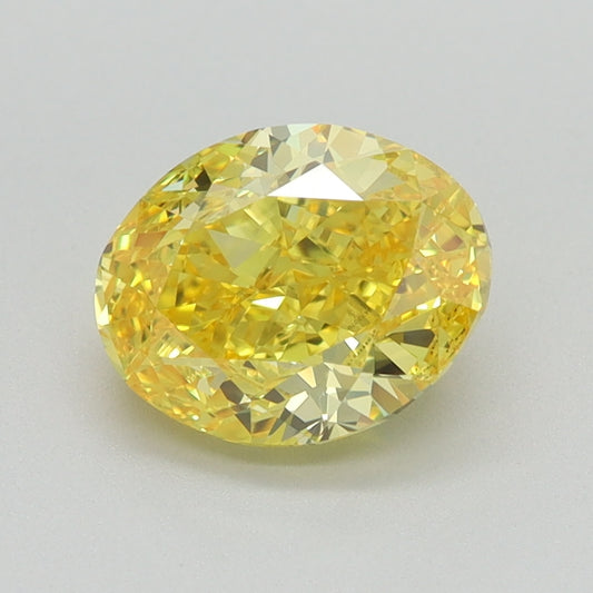 1.6 CT Oval Diamond YELLOW VS1