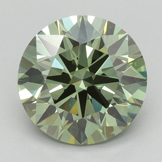 2.06 CT Round Diamond GREEN VS1