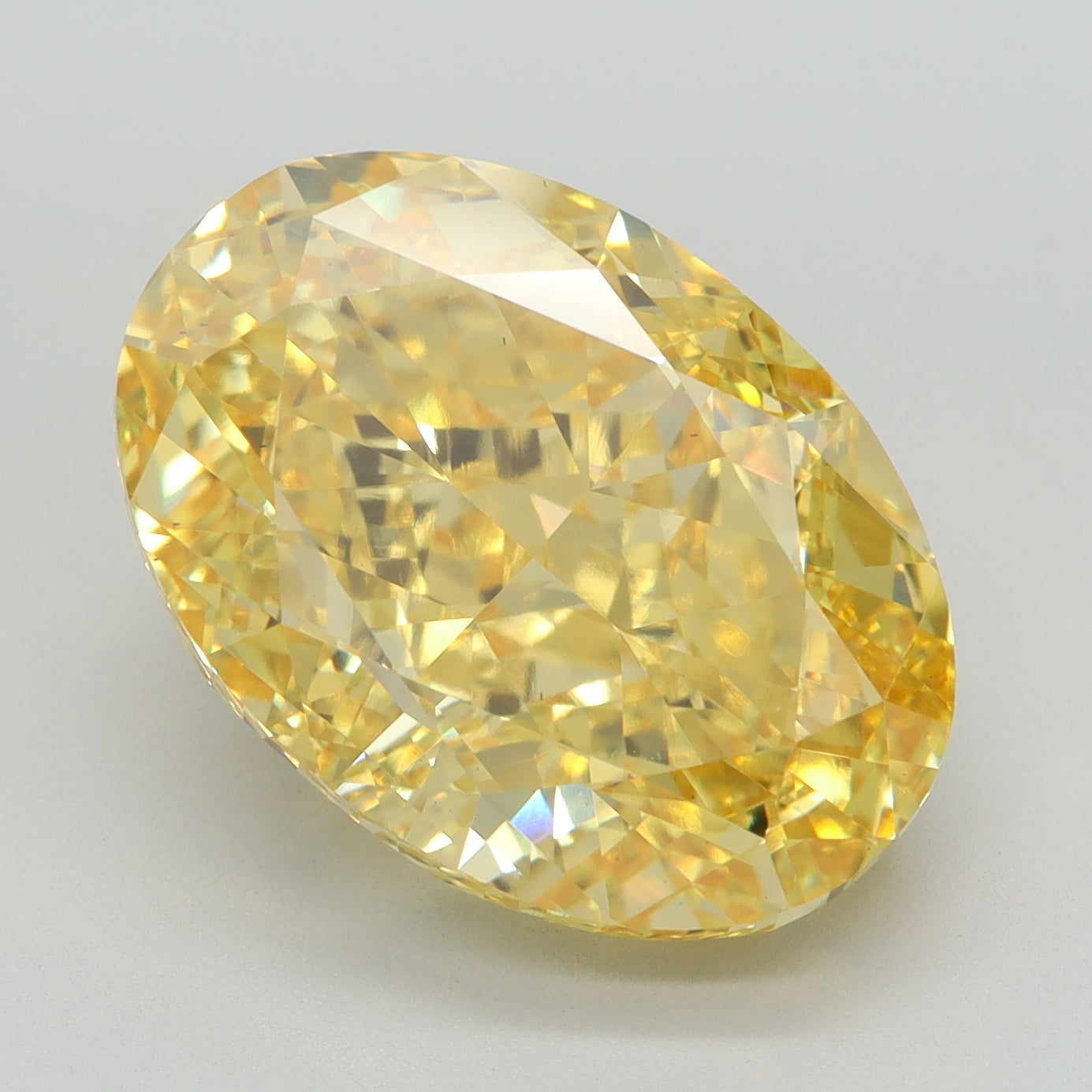9.08 CT Oval Diamond YELLOW VS1