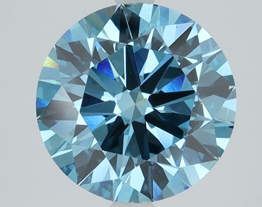 2.5 CT Round Diamond BLUE VS1