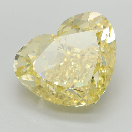 4.55 CT Heart Diamond YELLOW VS2