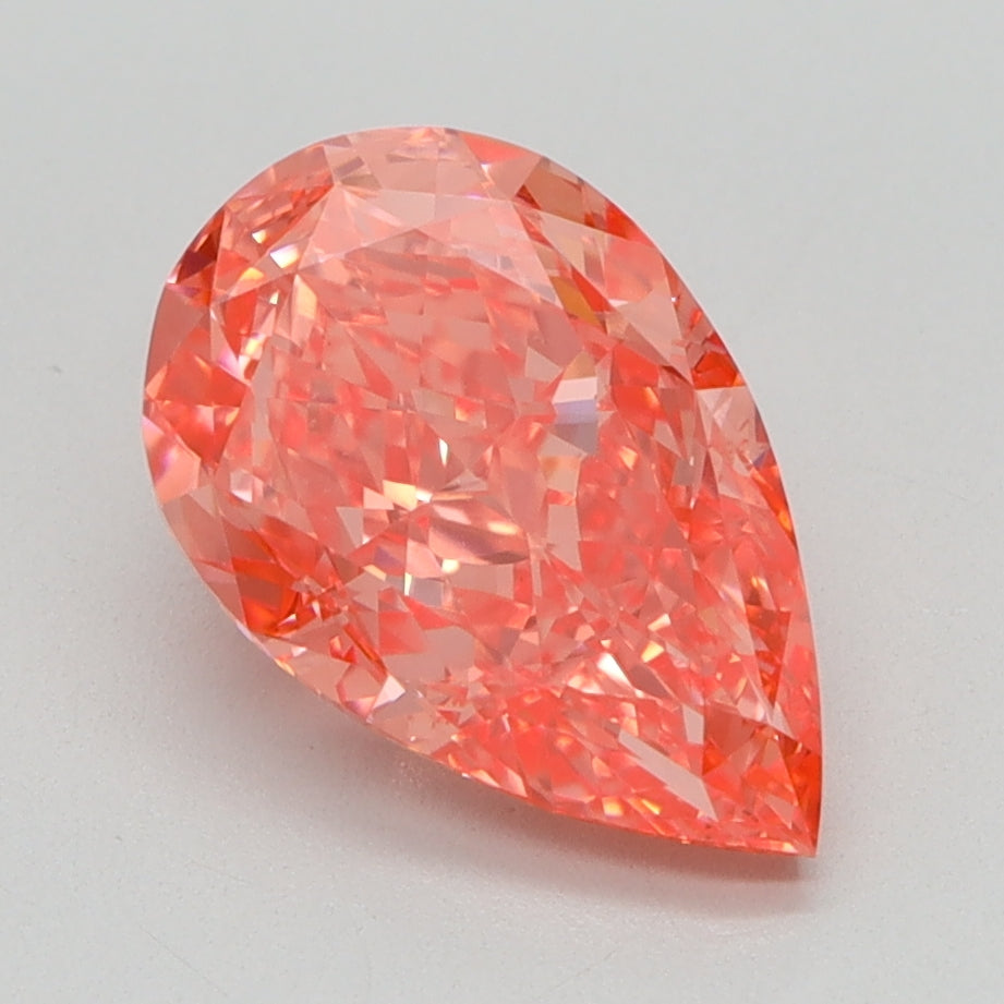 2.05 CT Pear Diamond PINK VVS2