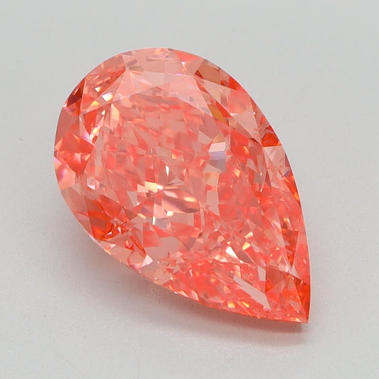 2.05 CT Pear Diamond PINK VVS2