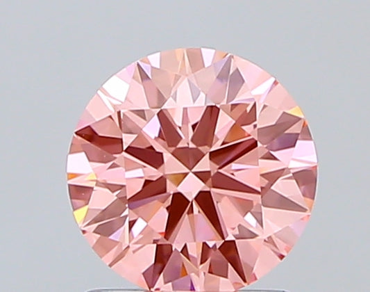 1.09 CT Round Diamond PINK VVS2