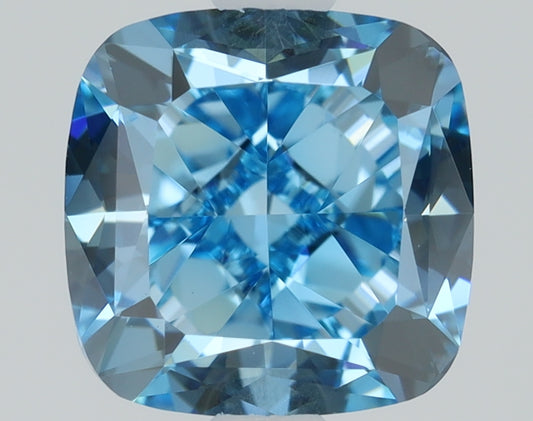 1.44 CT Cushion Diamond BLUE VVS2