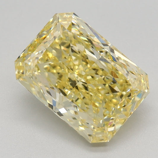 2.12 CT Radiant Diamond YELLOW VVS2