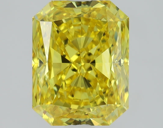 1.73 CT Radiant Diamond YELLOW VVS2