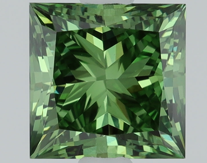 1.04 CT Princess Diamond GREEN VVS2