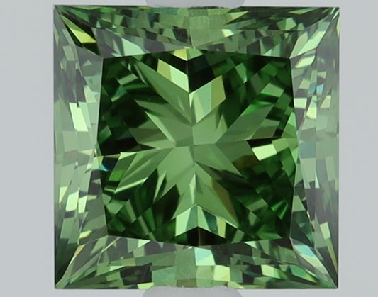 1.04 CT Princess Diamond GREEN VVS2