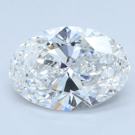 2.08 CT Oval Diamond D VS1